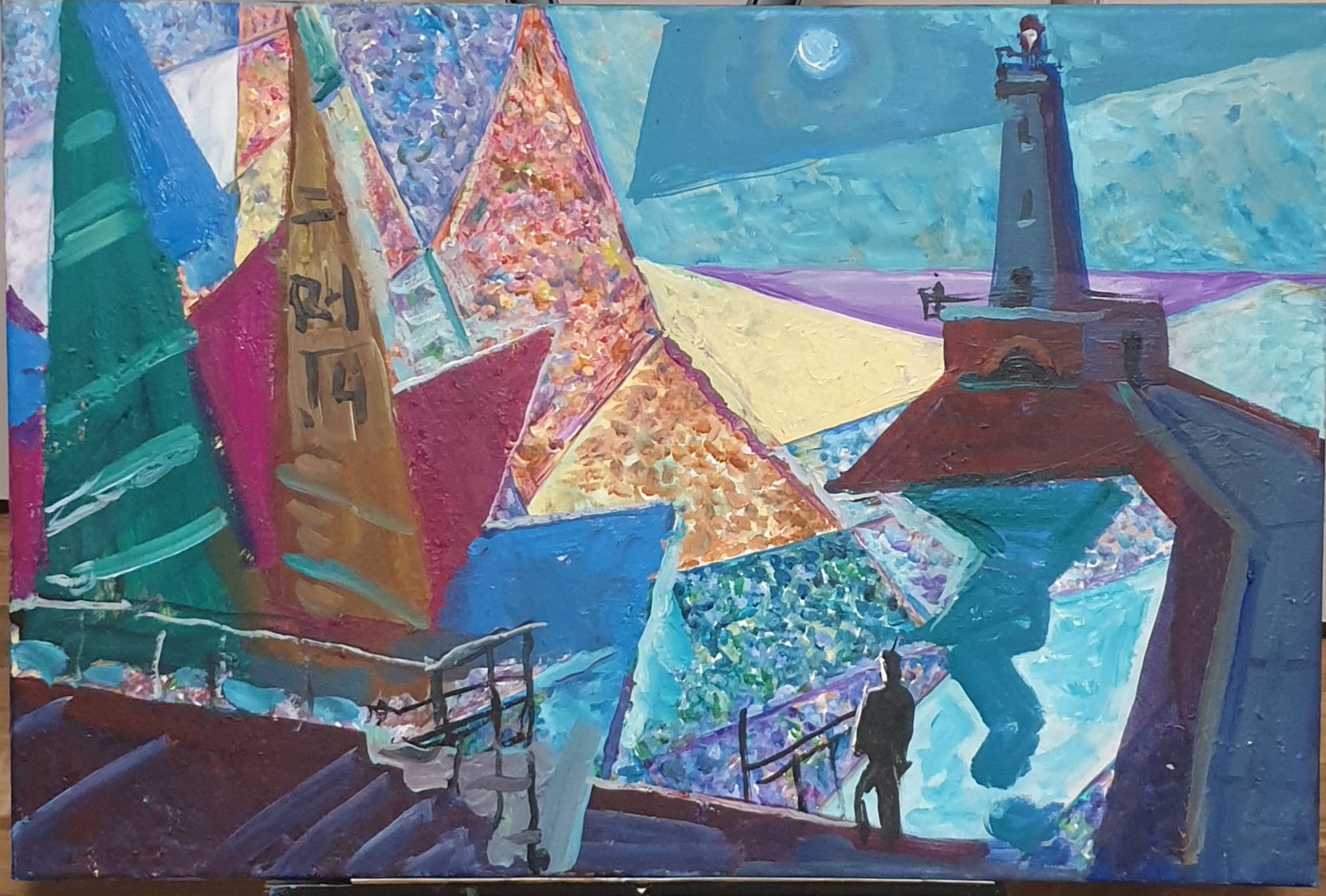 Besova, Elena – Lichtturm und Segelschiffen